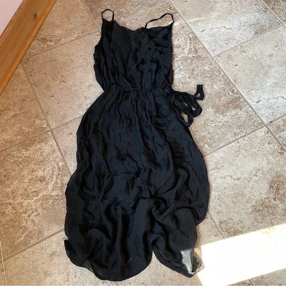 Black Silk Dress - Picture 1 of 3